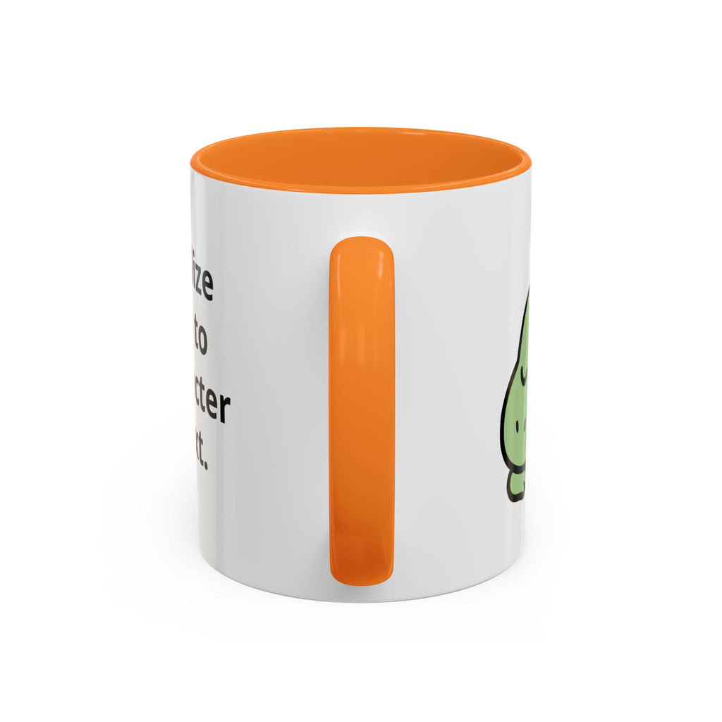 Sleepy Teeny-Rex  | Personalized Accent Coffee Mug 11oz or 15oz