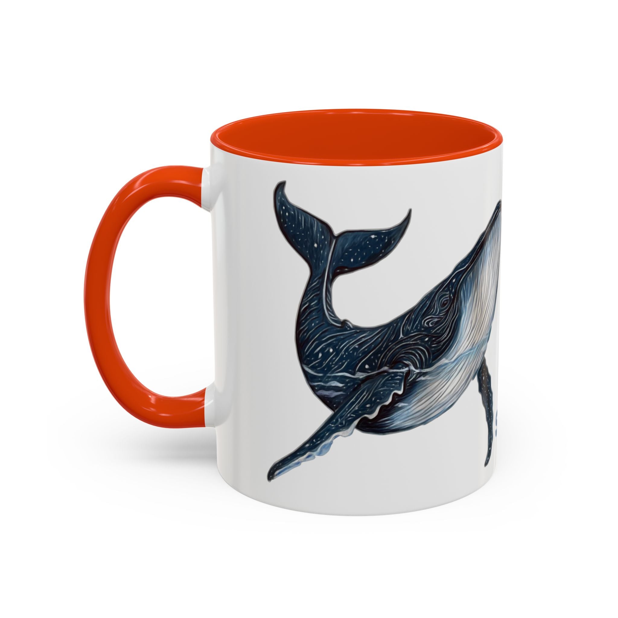 Leo the Blue Whale | Personalized Accent Coffee Mug 11oz or 15oz