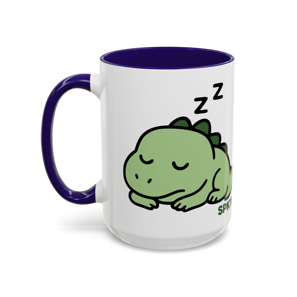 Sleepy Teeny-Rex  | Personalized Accent Coffee Mug 11oz or 15oz