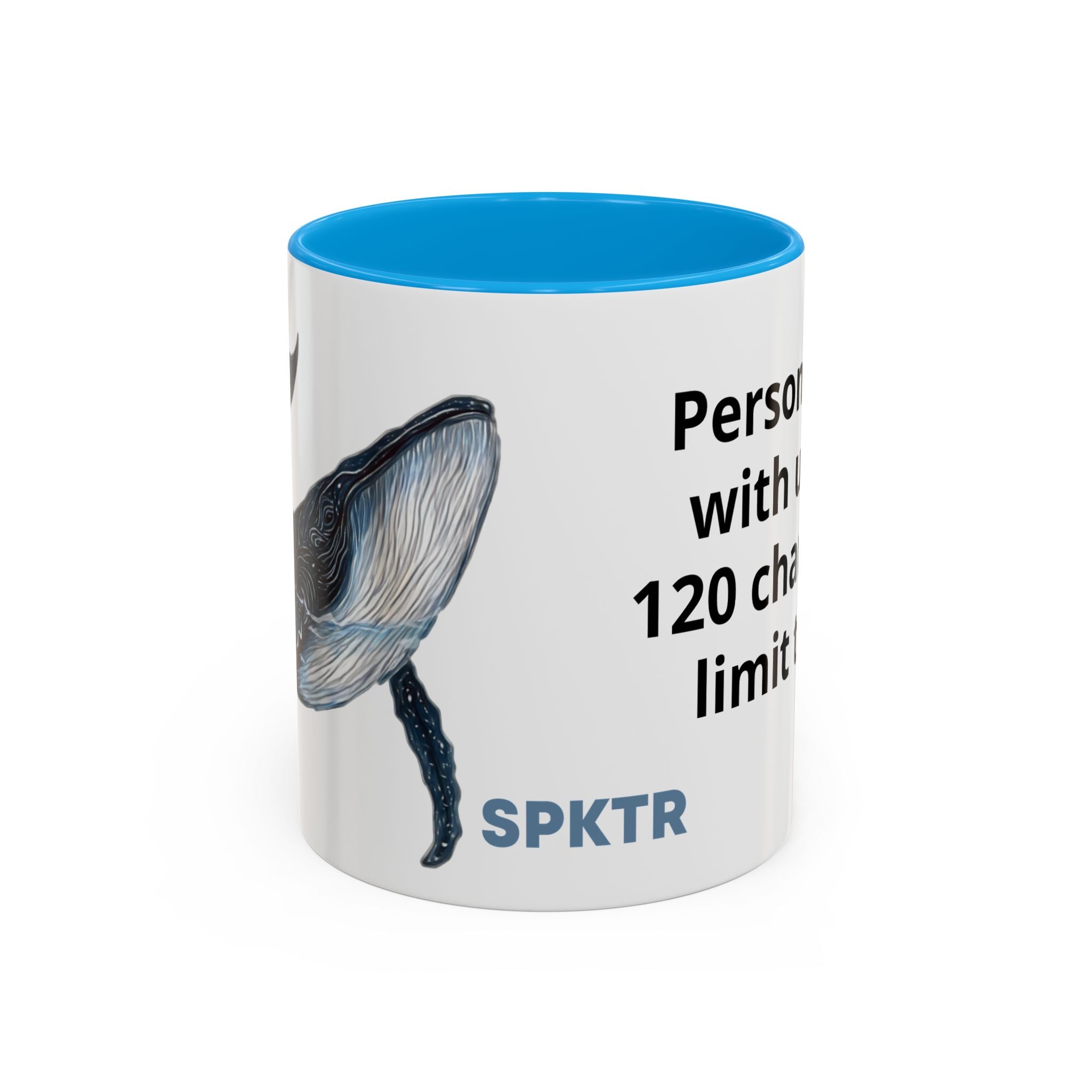 Leo the Blue Whale | Personalized Accent Coffee Mug 11oz or 15oz