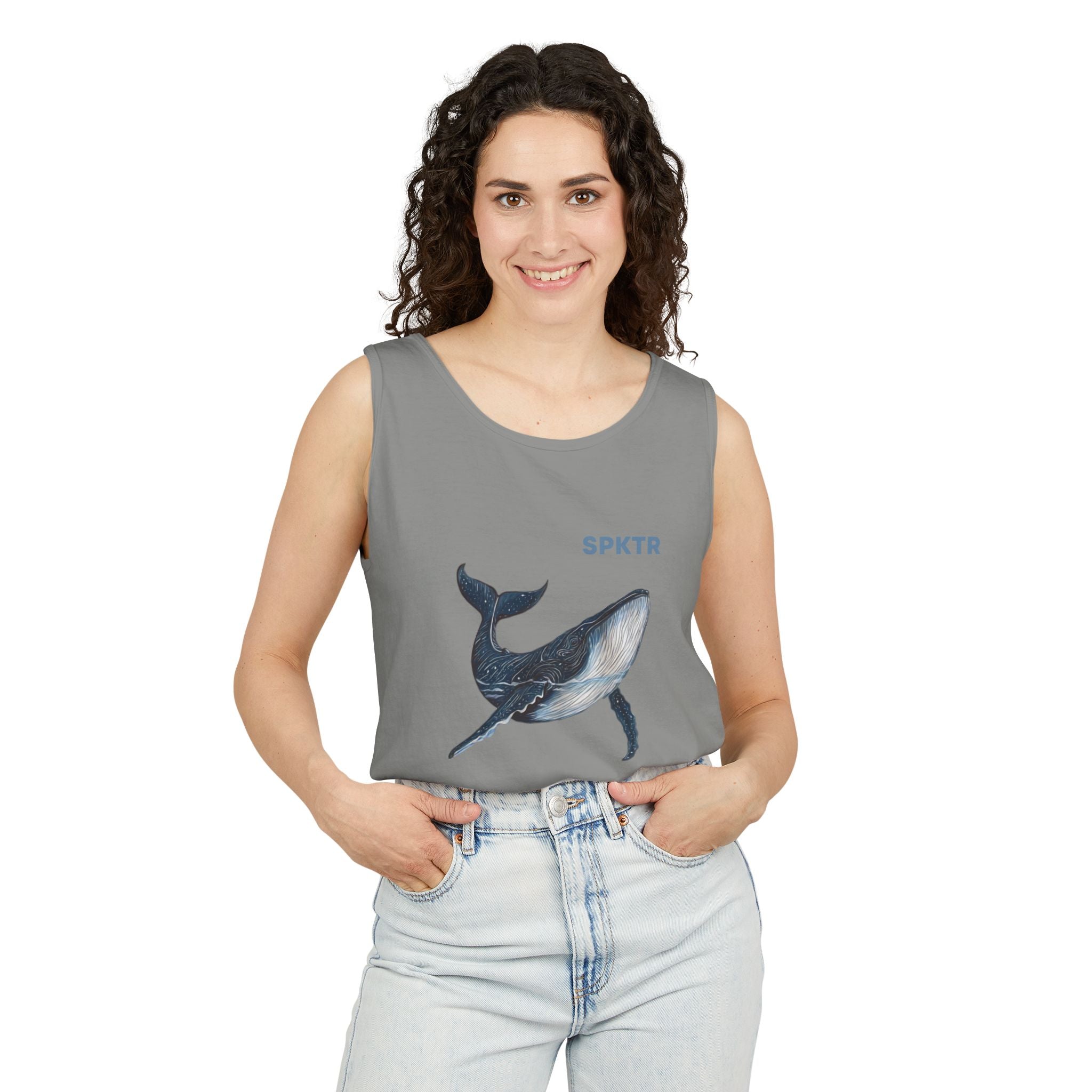 Leo the Blue Whale | SPKTR Graphic Tank Top