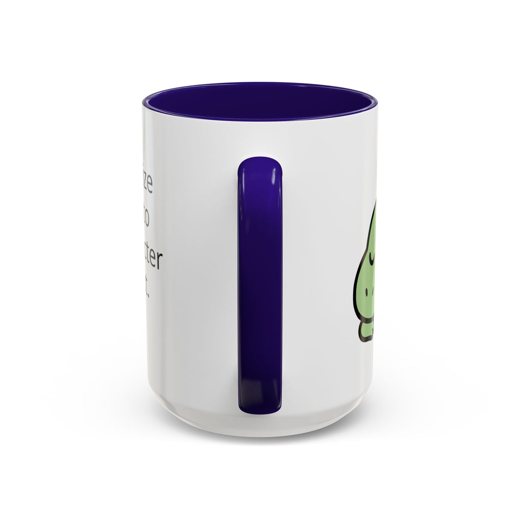 Sleepy Teeny-Rex  | Personalized Accent Coffee Mug 11oz or 15oz