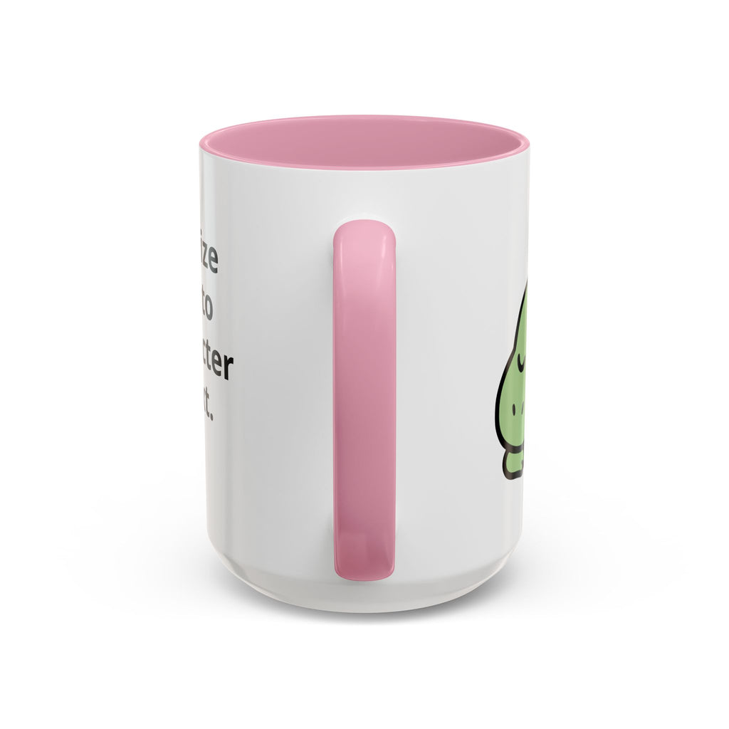 Sleepy Teeny-Rex  | Personalized Accent Coffee Mug 11oz or 15oz