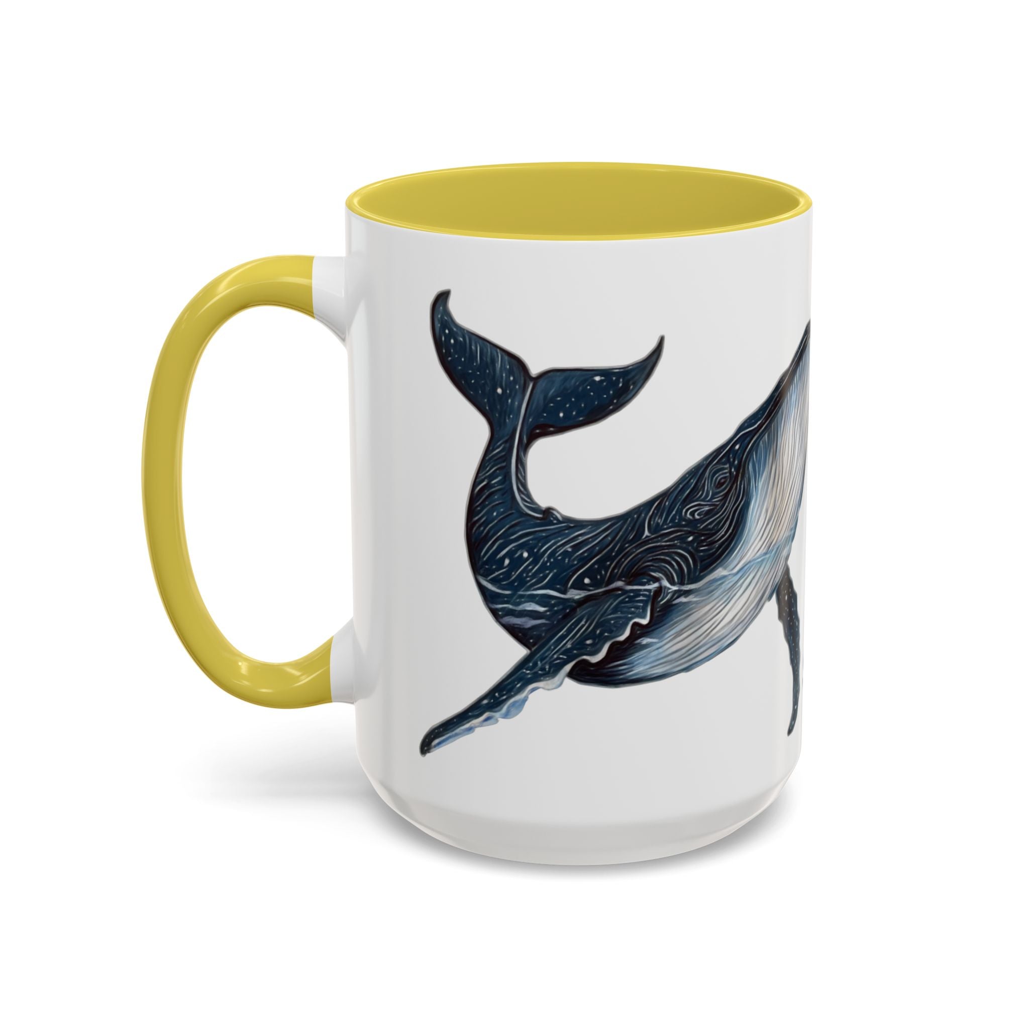 Leo the Blue Whale | Personalized Accent Coffee Mug 11oz or 15oz