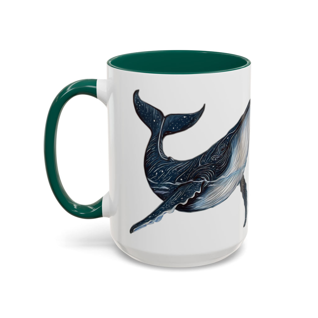 Leo the Blue Whale | Personalized Accent Coffee Mug 11oz or 15oz