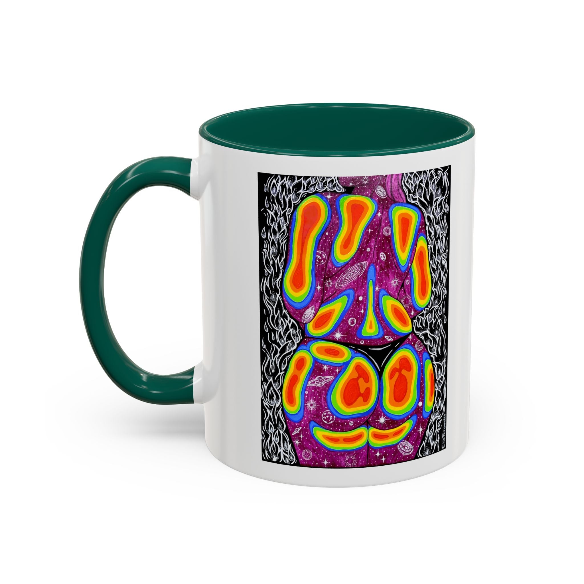 "Mulher, Um Universo" | Personalized Accent Coffee Mug 11oz or 15oz