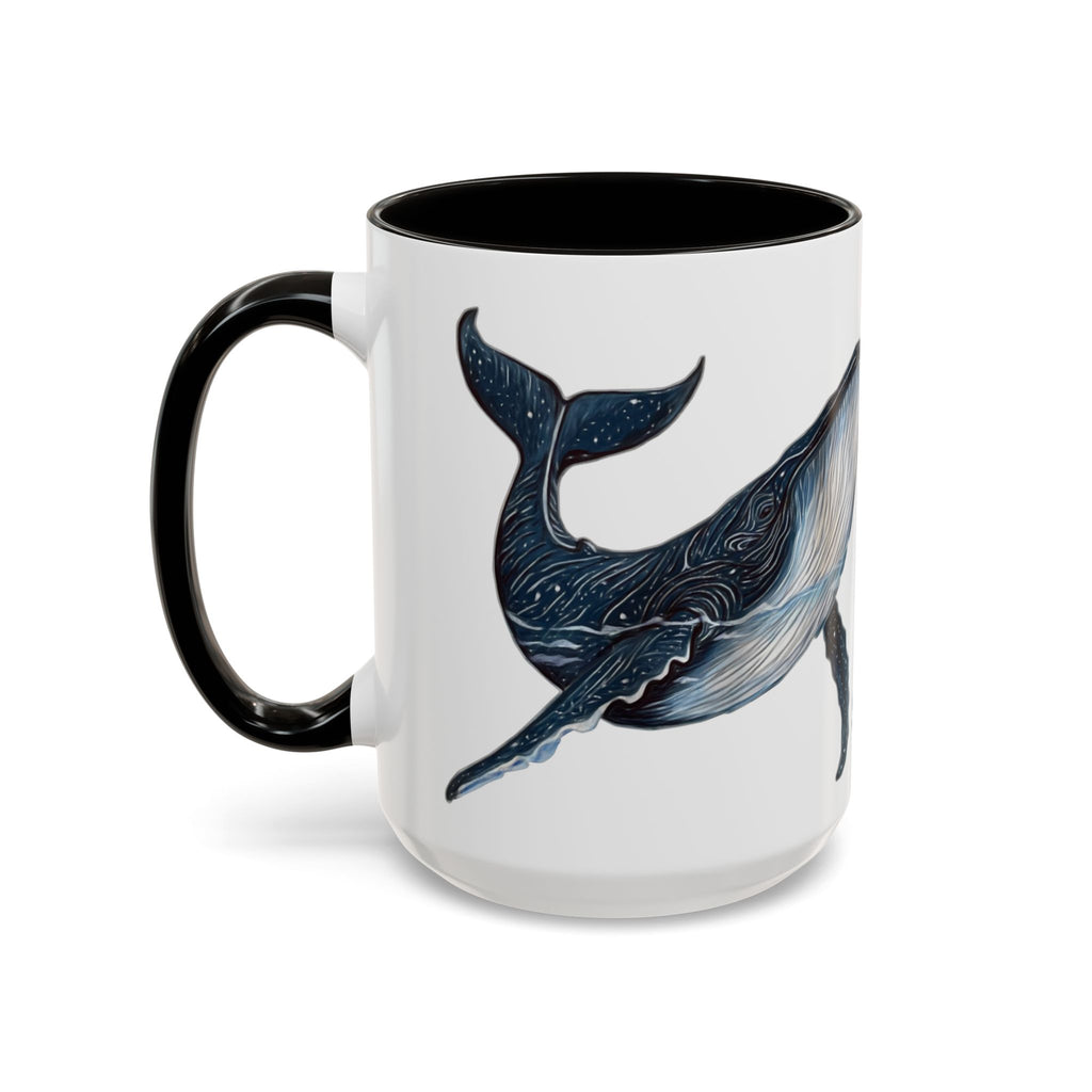 Leo the Blue Whale | Personalized Accent Coffee Mug 11oz or 15oz