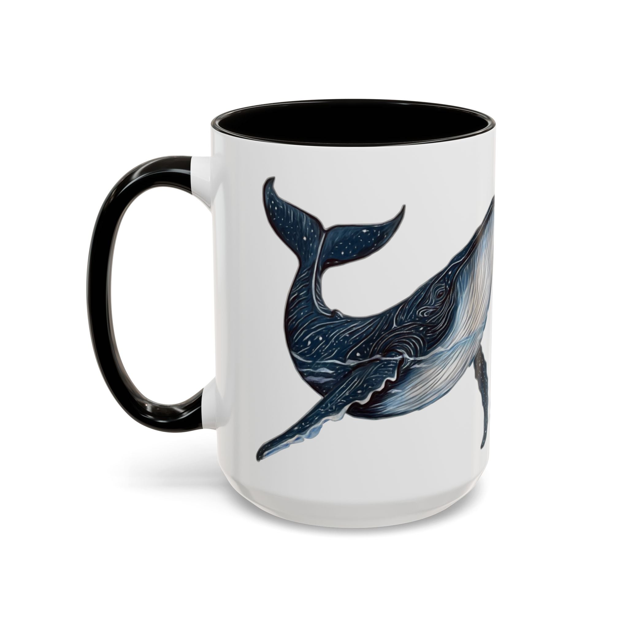 Leo the Blue Whale | Personalized Accent Coffee Mug 11oz or 15oz