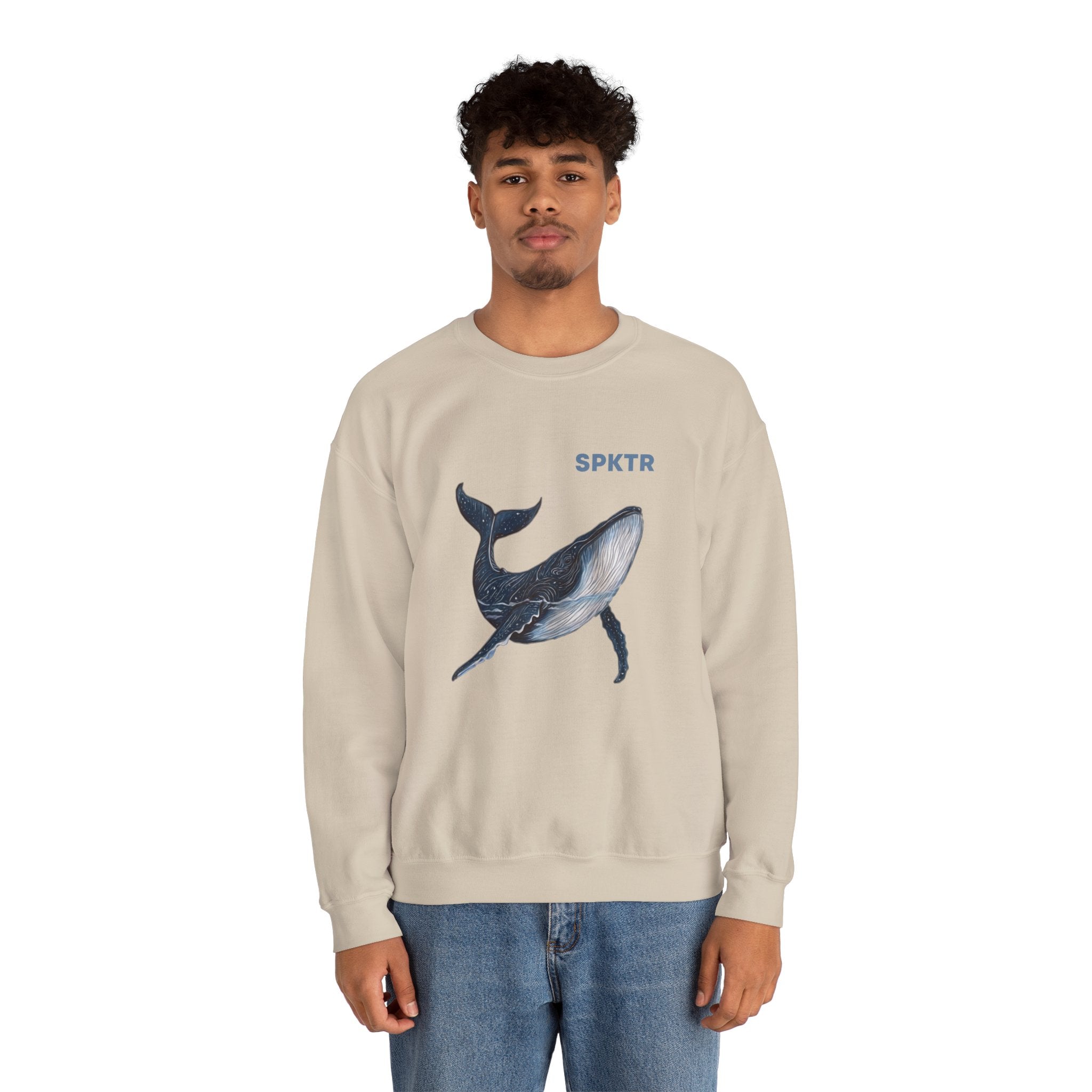 Leo the Blue Whale | SPKTR Graphic Sweatshirt