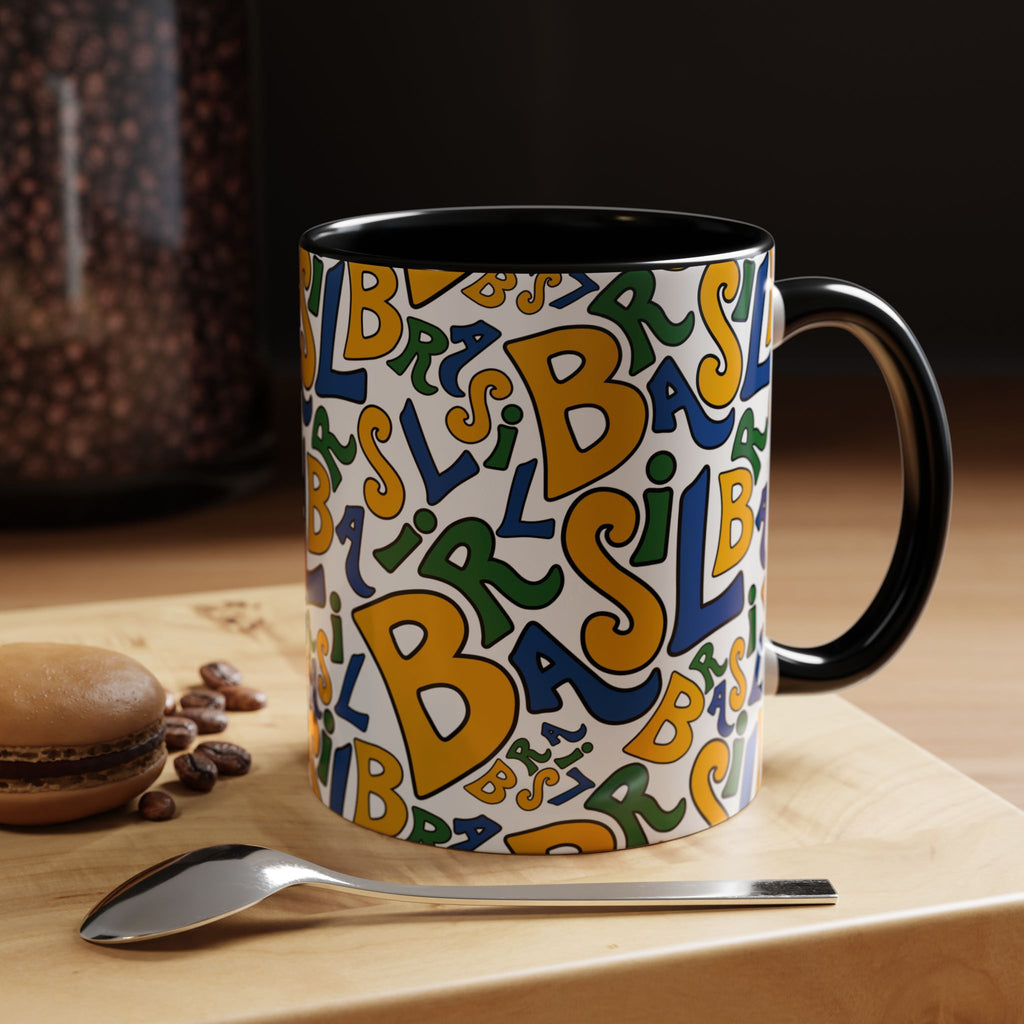 Brasil Typography | Accent Coffee Mug 11oz or 15oz
