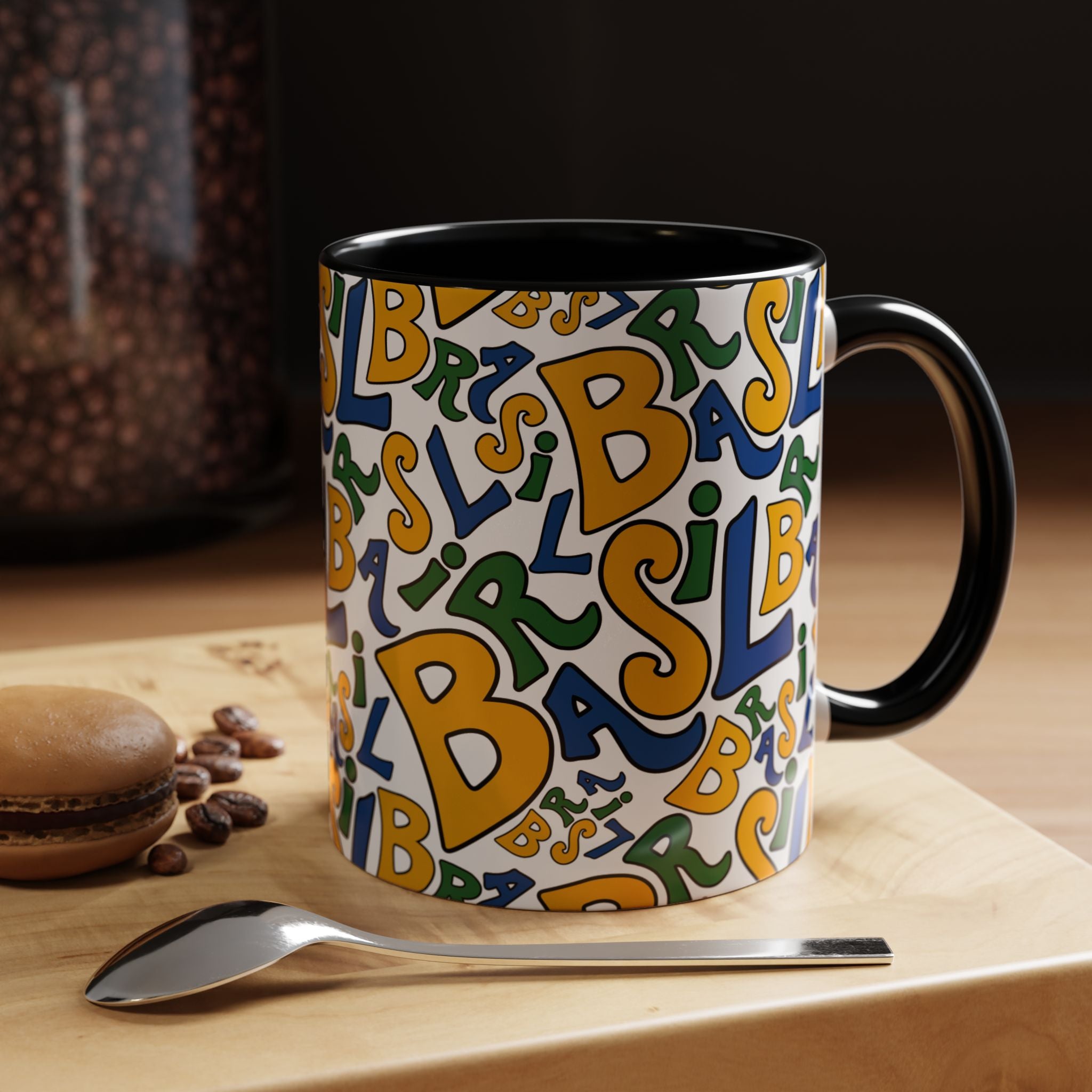 Brasil Typography | Accent Coffee Mug 11oz or 15oz