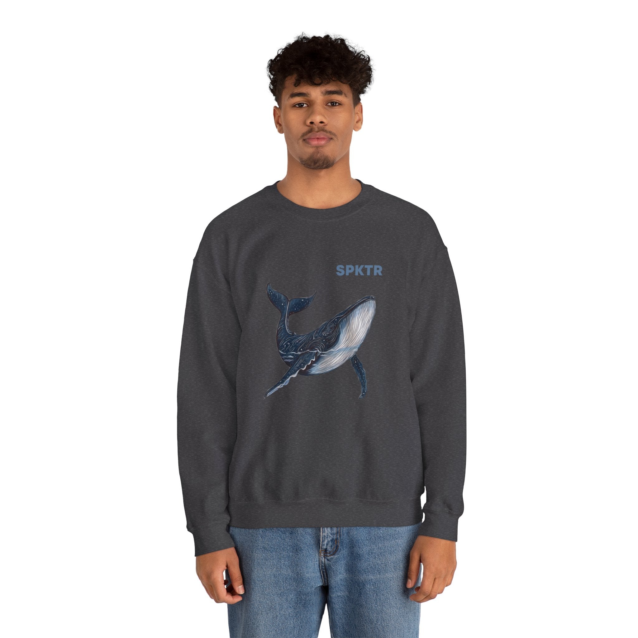 Leo the Blue Whale | SPKTR Graphic Sweatshirt