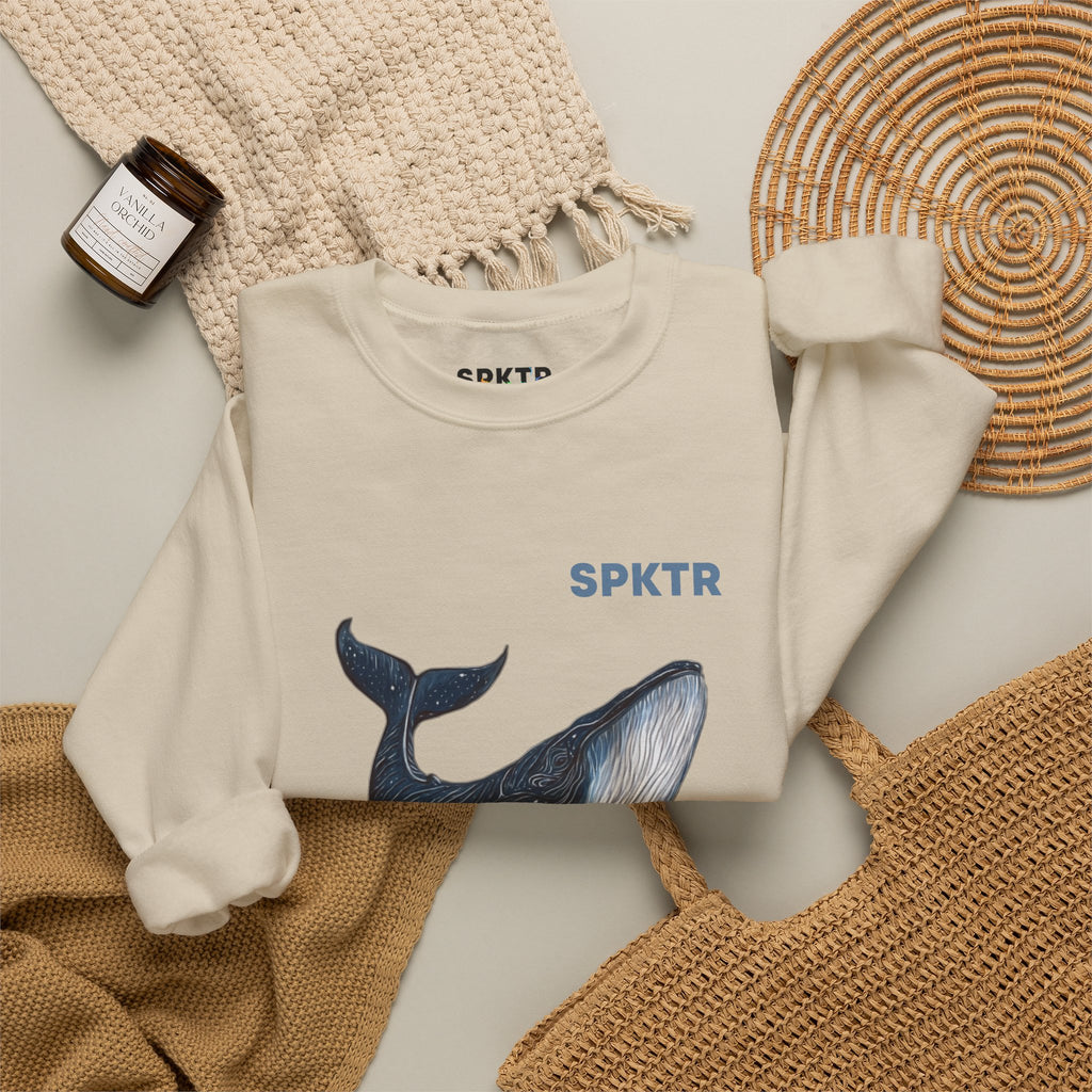 Leo the Blue Whale | SPKTR Graphic Sweatshirt