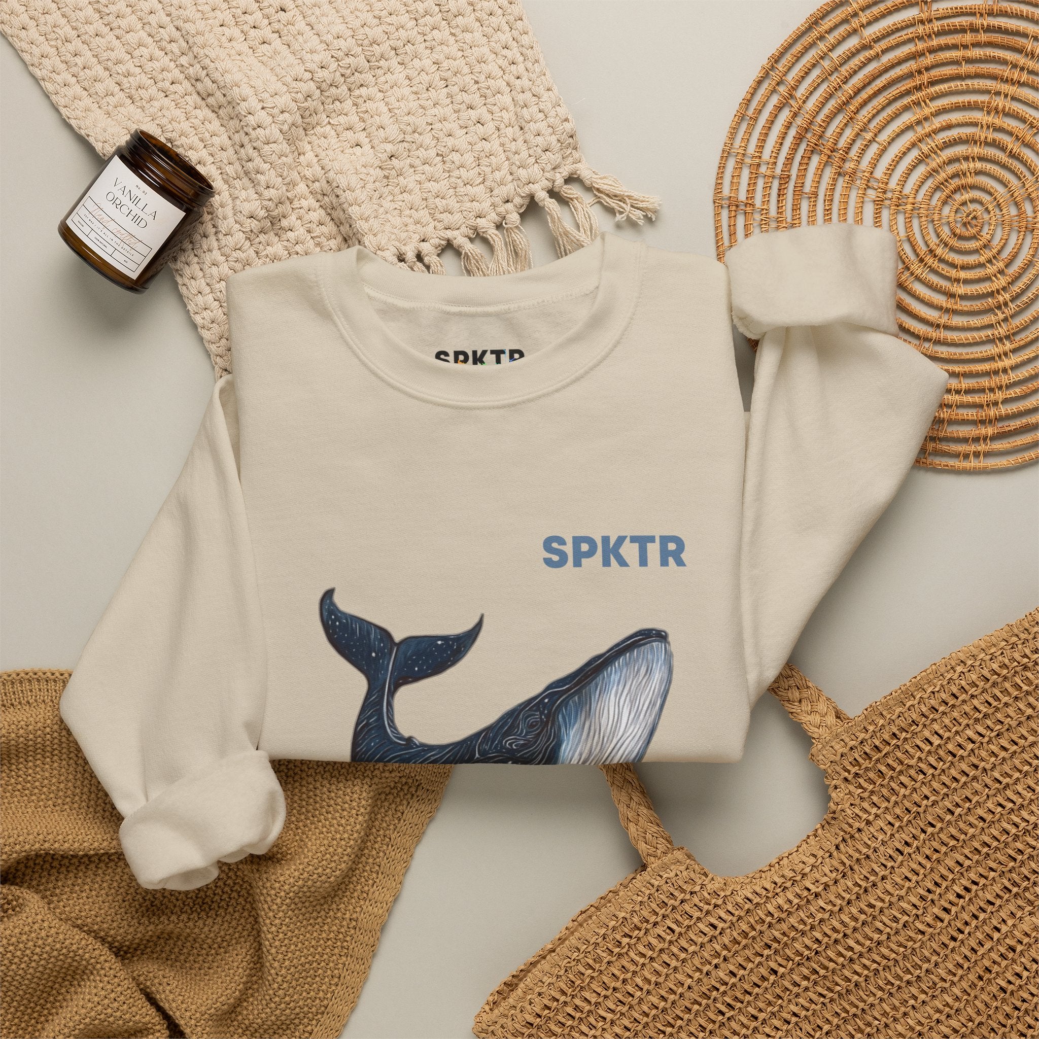 Leo the Blue Whale | SPKTR Graphic Sweatshirt