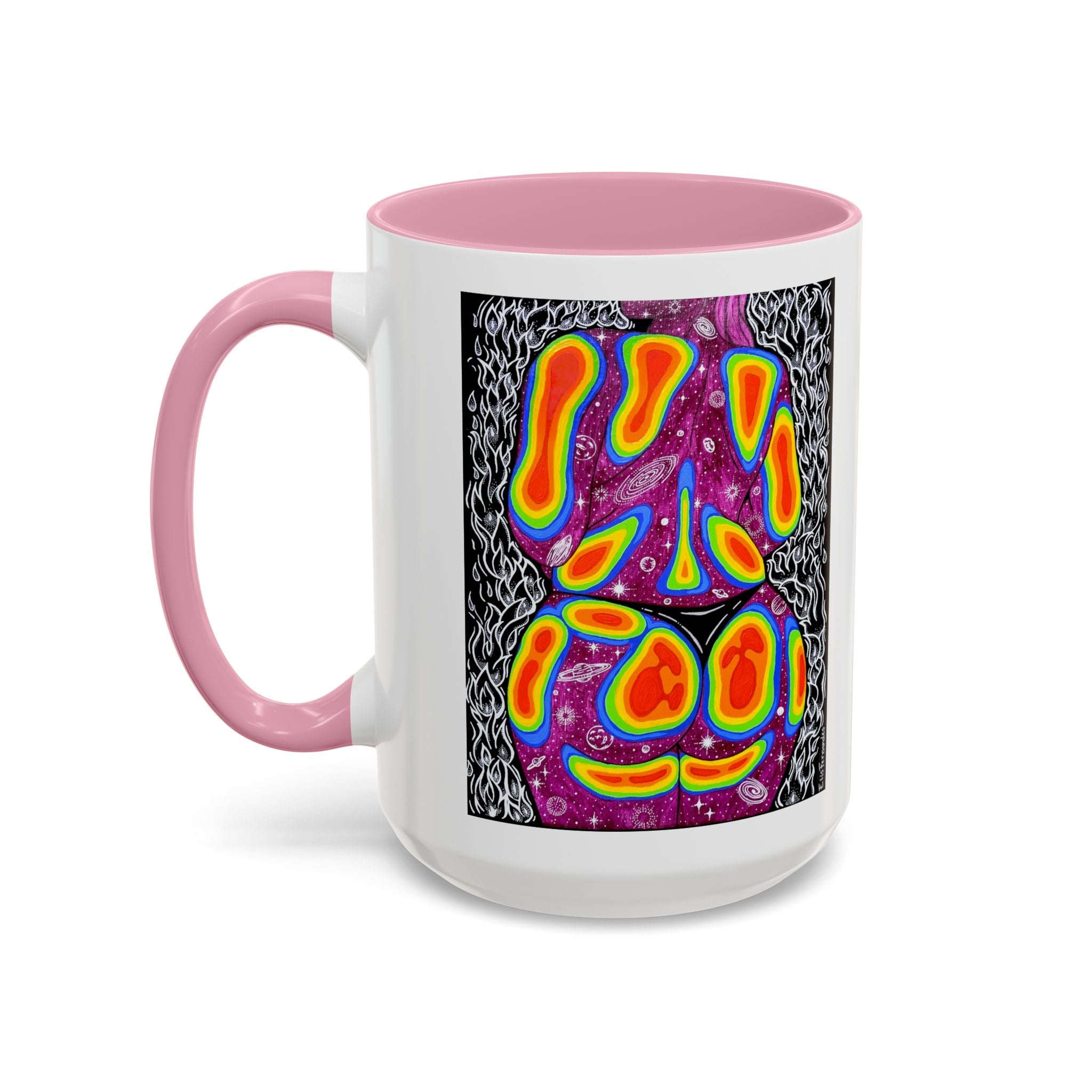 "Mulher, Um Universo" | Personalized Accent Coffee Mug 11oz or 15oz