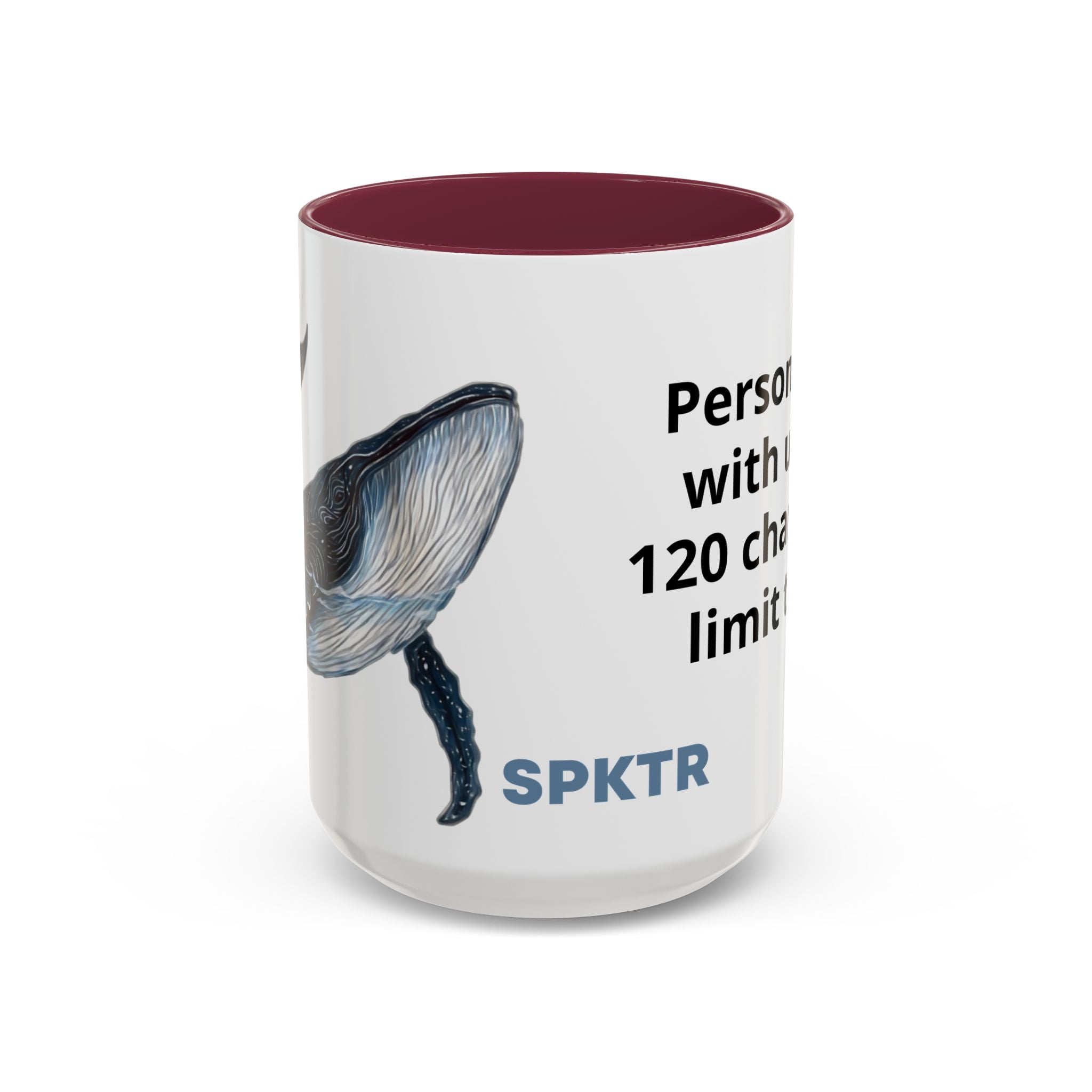 Leo the Blue Whale | Personalized Accent Coffee Mug 11oz or 15oz