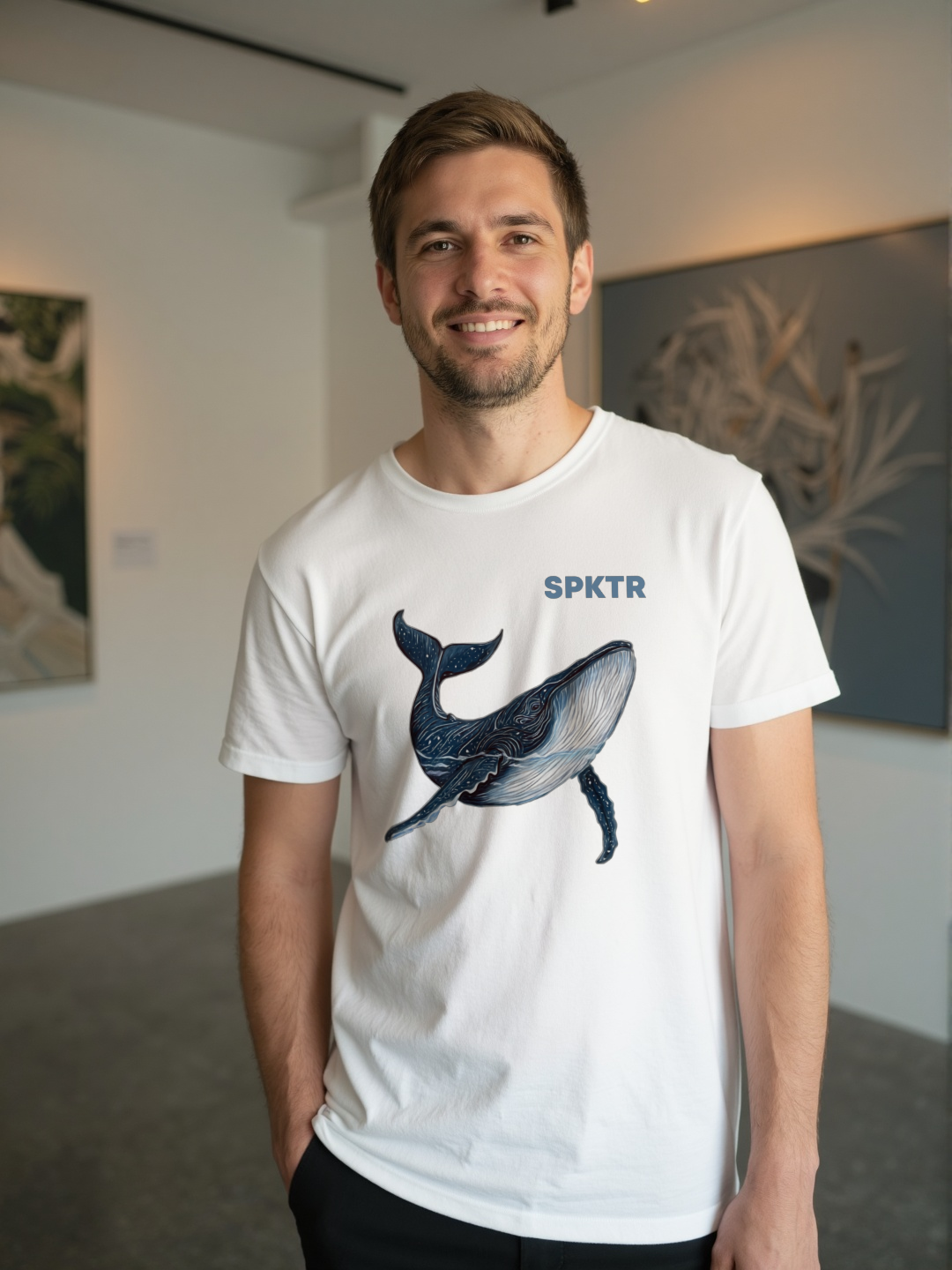 Leo the Blue Whale | SPKTR T-Shirt
