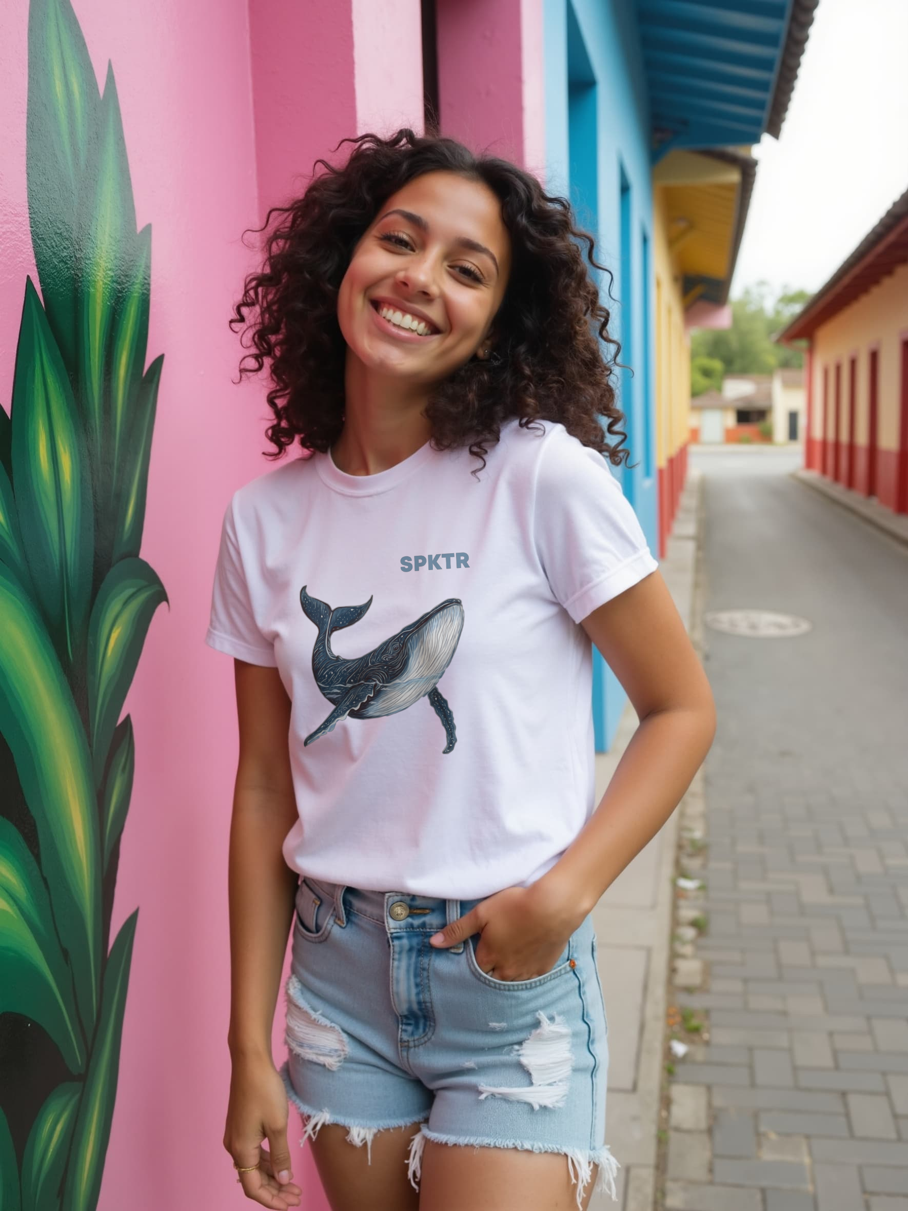 Leo the Blue Whale | Women's Boxy Tee